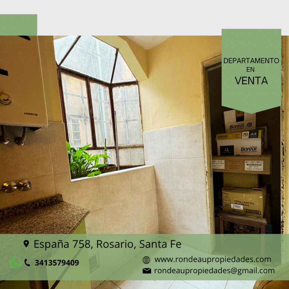 DEPARTAMENTO INTERNO DE 2 DORMITORIOS Y COMODIN EN VENTA