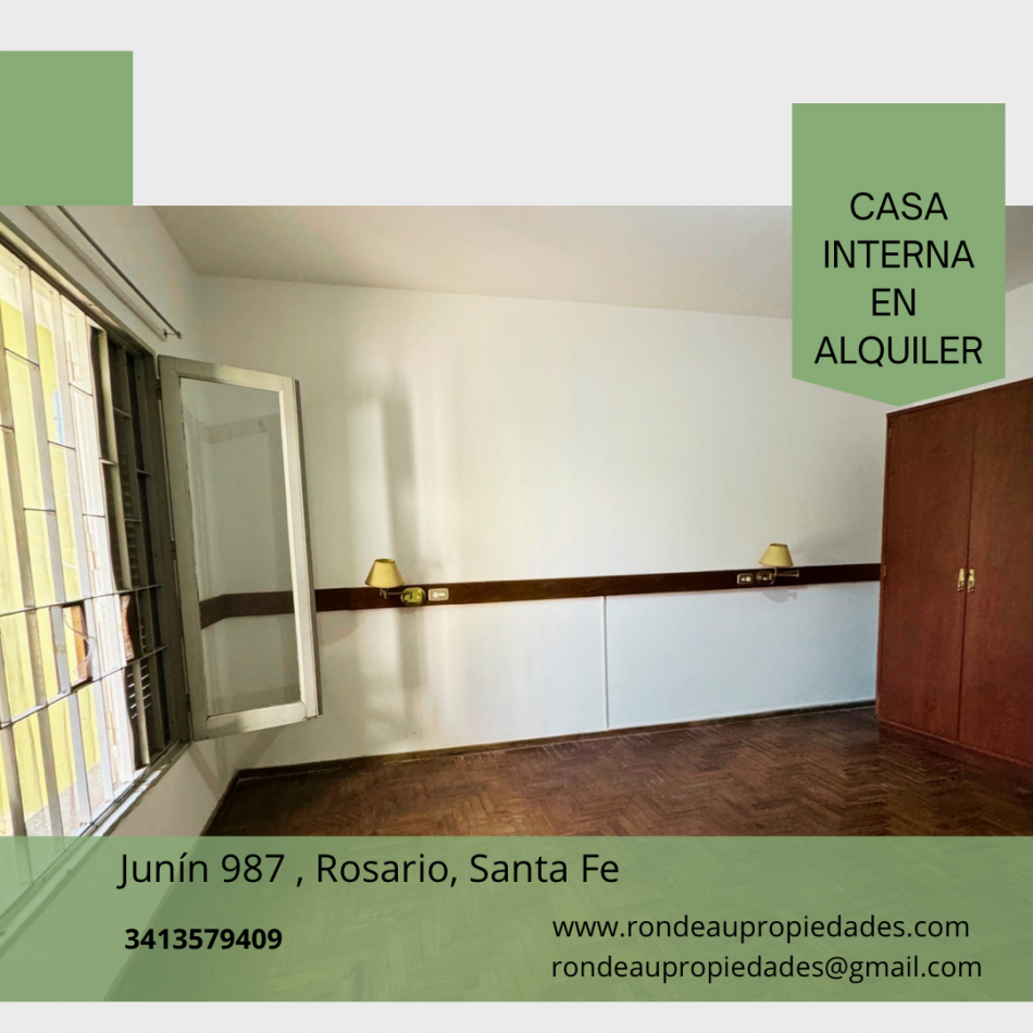 CASA INTERNA DE 1 DORMITORIO EN ALQUILER