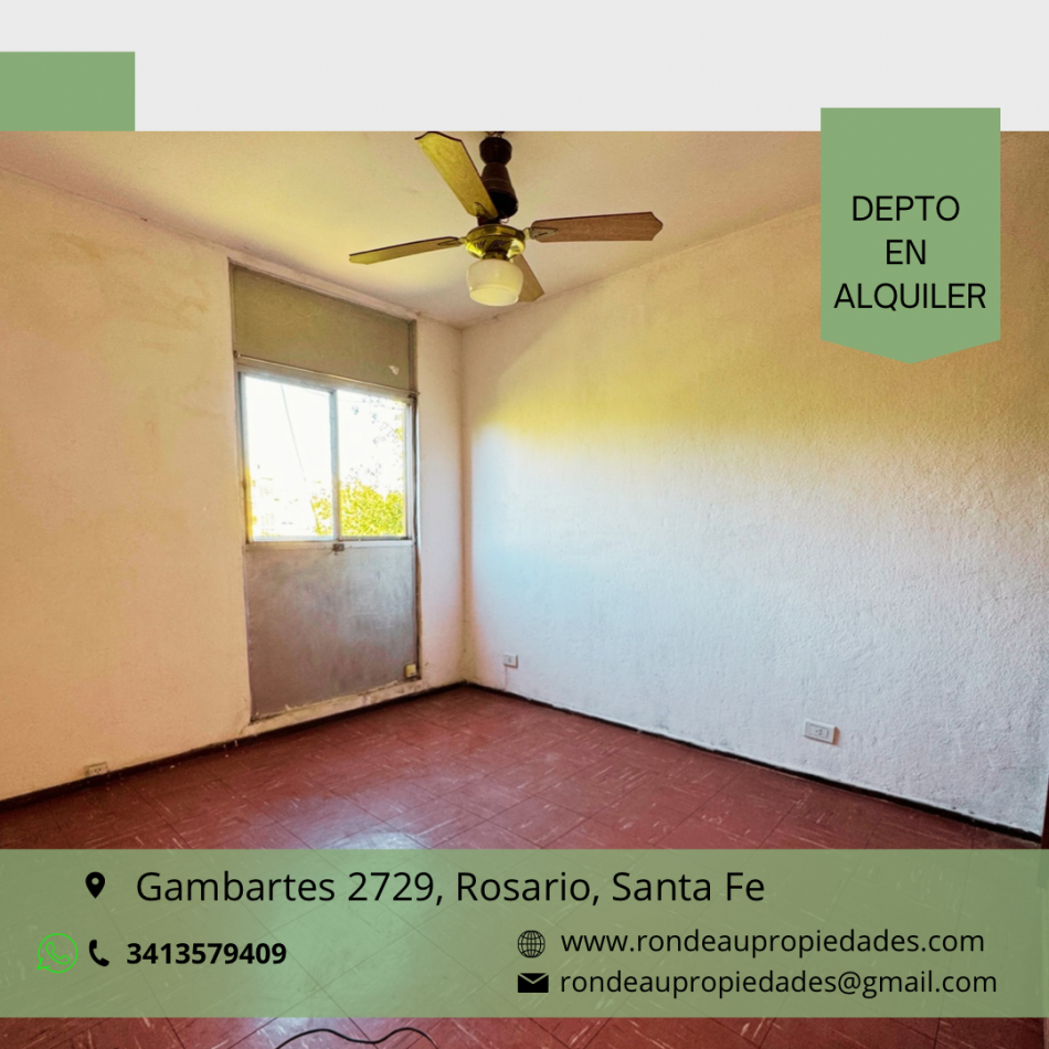 DEPARTAMENTO DE 2 DORMITORIO EN ALQUILER