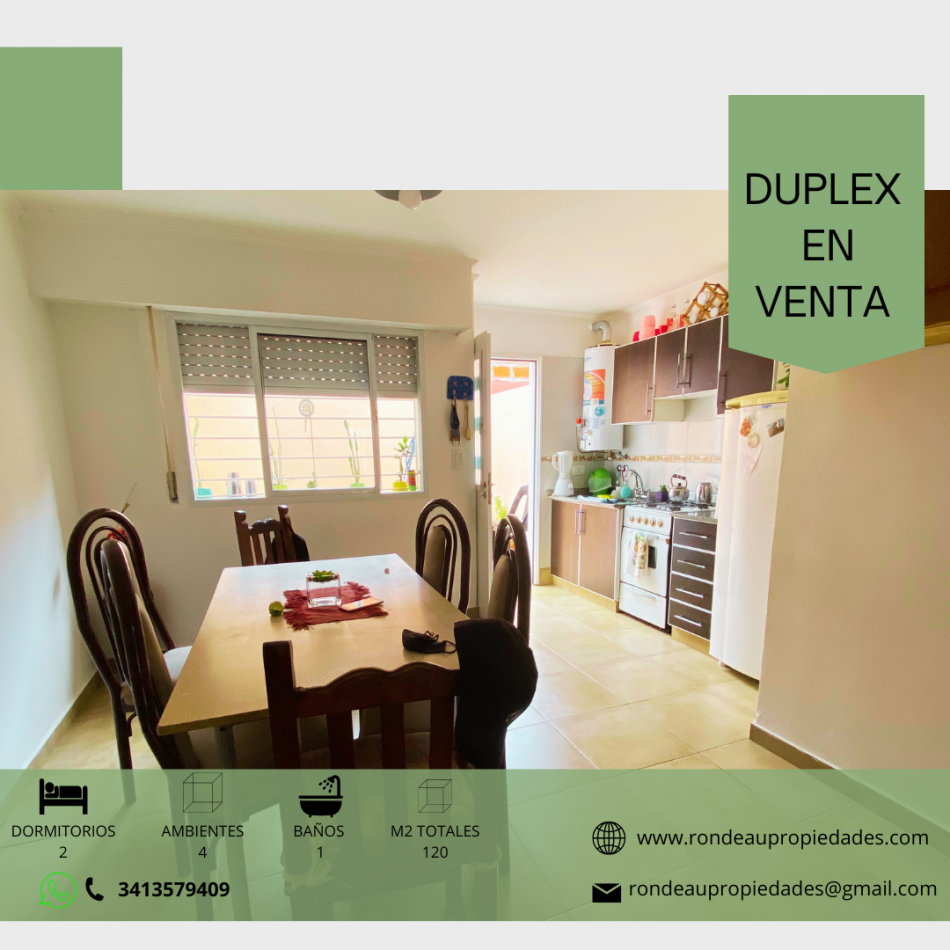 DUPLEX DE 2 DORMITORIOS EN VENTA 