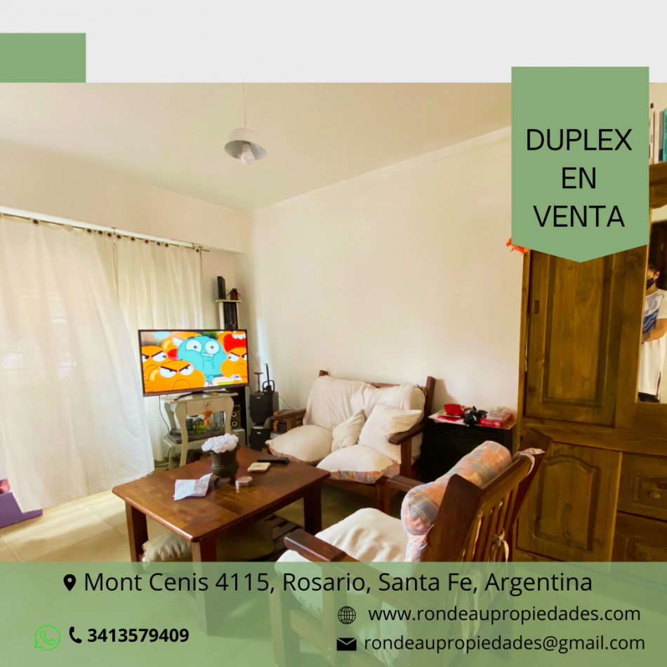 DUPLEX DE 2 DORMITORIOS EN VENTA 