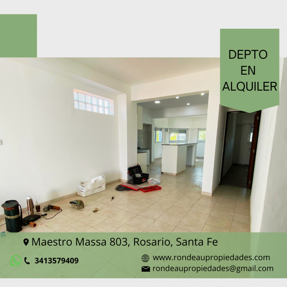 DEPARTAMENTO DE 2 DORMITORIOS CON COCHERA EN ALQUILER